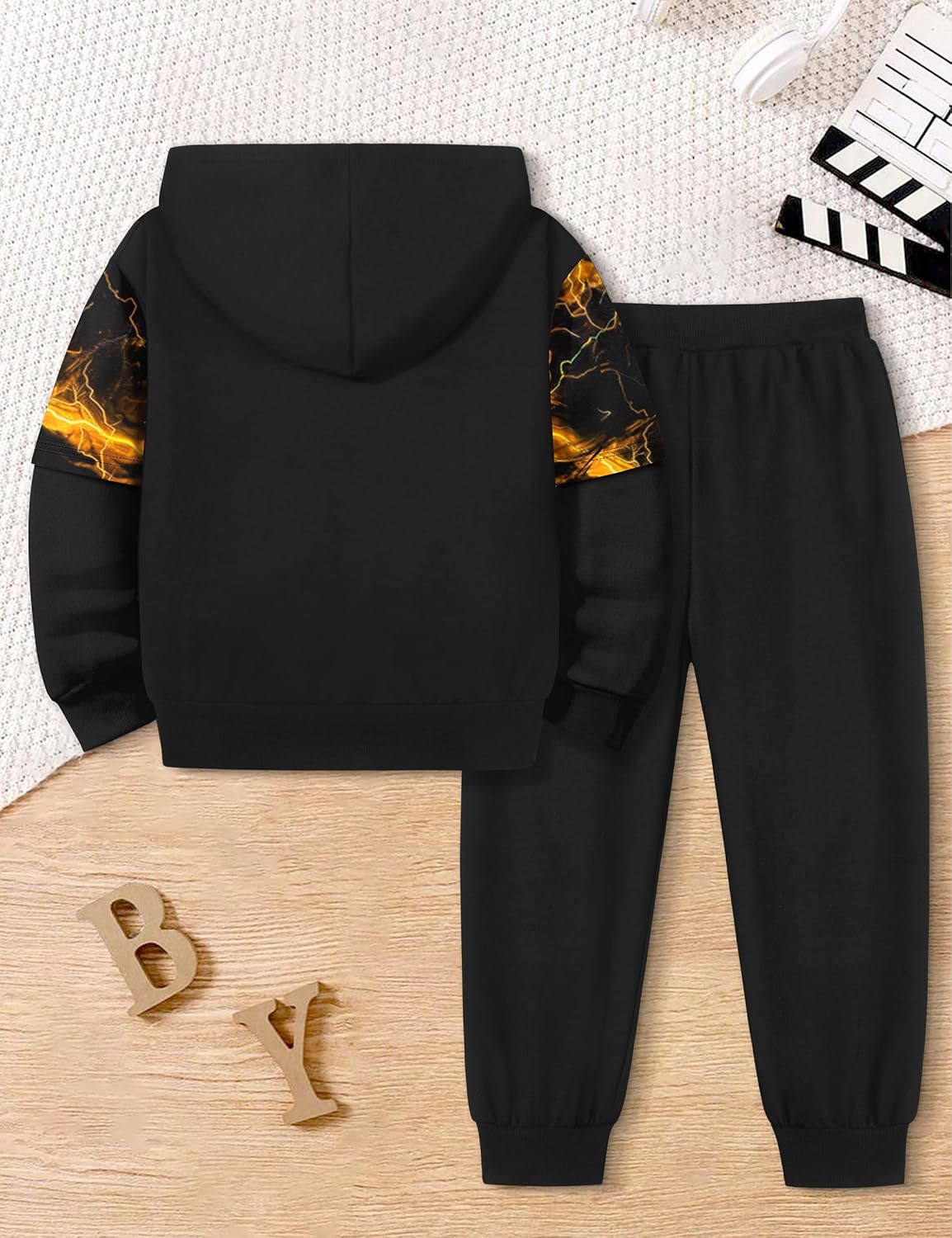 Toddler Boy Clothes Dinosaur Print Hoodies Long Sleeve Toddler Clothes for Boys Tie-Dye T-Rex Sweatpants Outfits 3-7Y - Image 6