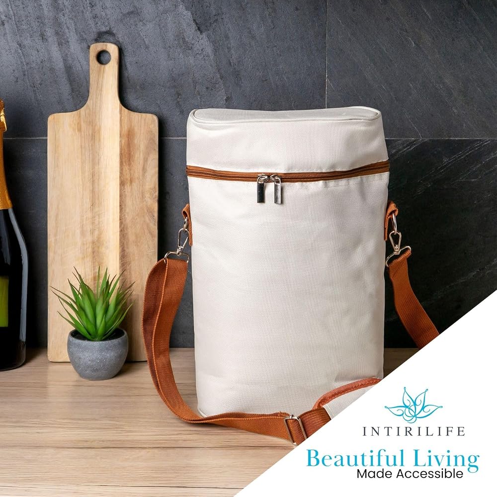 Sac Isotherme Pour 2 Bouteilles – Noir, Isolation épaisse, Anti-fuite, Avec Rembourrage – Idéal Pour Vin, Bière, Pique-nique Et Voyage