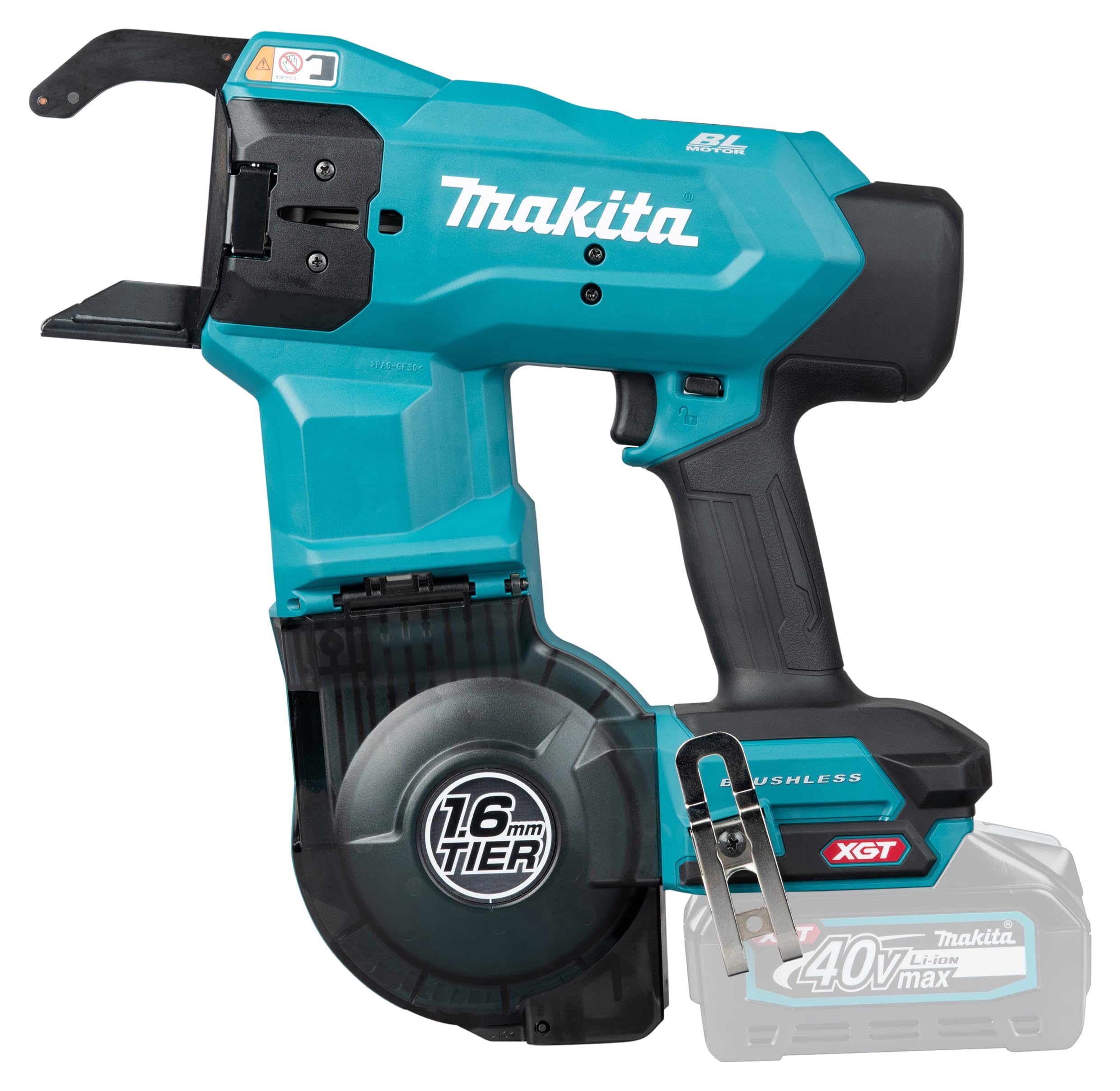 Makita TR001GZ 40V Max Li-ion XGT Herramienta de atar barras de refuerzo sin escobillas, baterías y cargador no incluidos