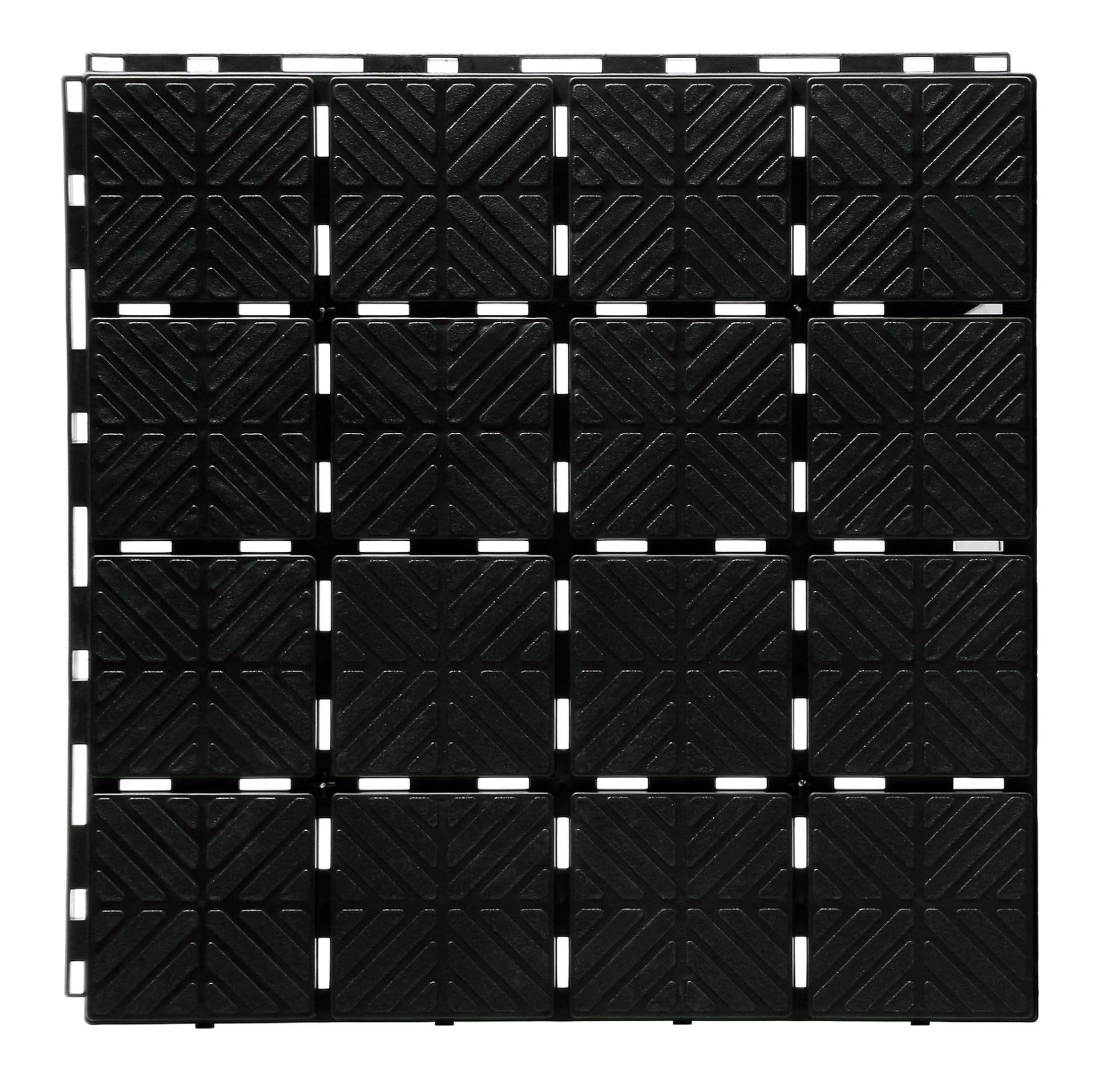 Modulare PVC Bodenplatten 4,5 m2 – 27 Module 390 x 390 mm - Vielseitige und wetterfeste Lösung für Terrassen Balkone Gartenwege Werkstattböden und Poolbereiche – Einfache Montage UV-beständig