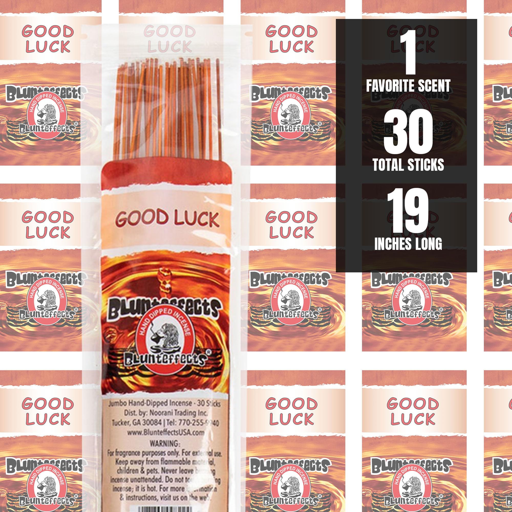 Amazon.com: Blunteffects Good Luck 19 Inch Jumbo Incense Sticks