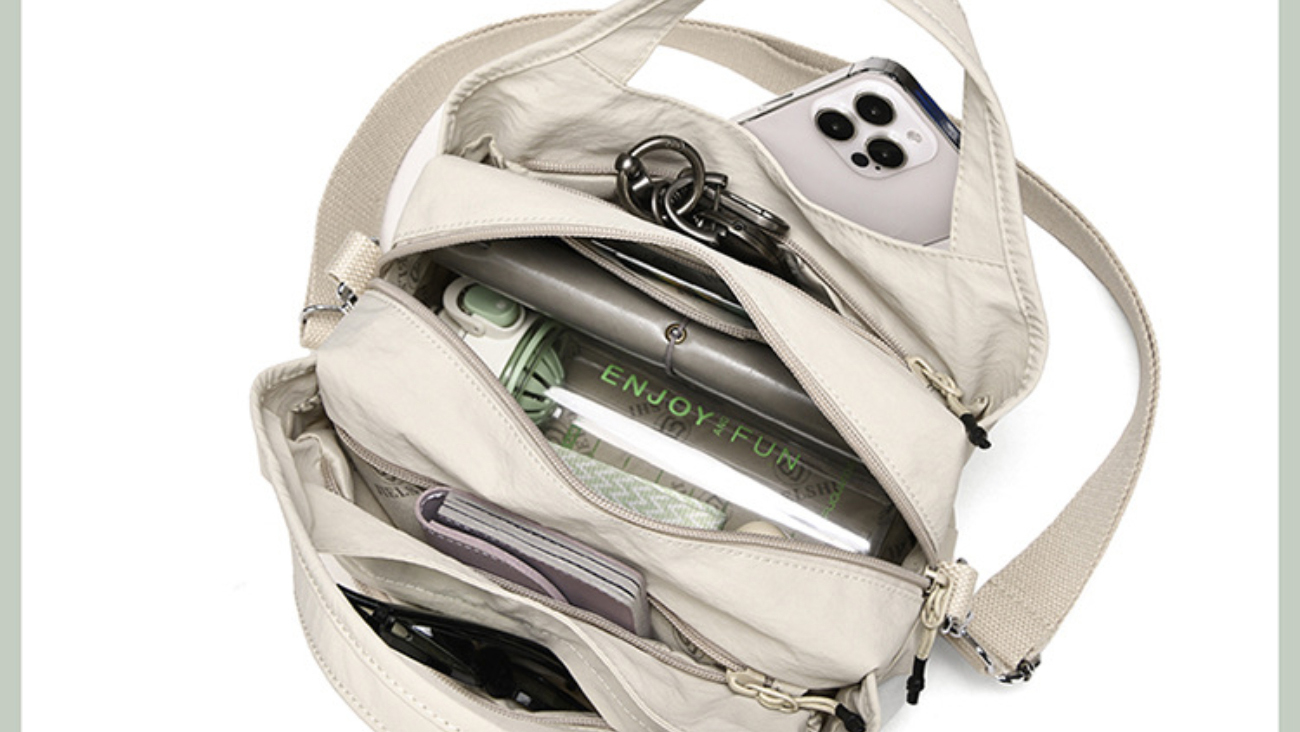 Bolso Hobo de Nylon Para Mujer Estilo Slouchy miniatura 7