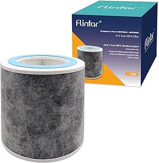 HP102 True HEPA Replacement Filter, Compatible with Shark Air Purifier HP100, HP102 and 3-in-1 Models HC450, HC451, HC452, HC455, Compares to Part # HE1FKBAS and HE1FKPET (1-Pack)