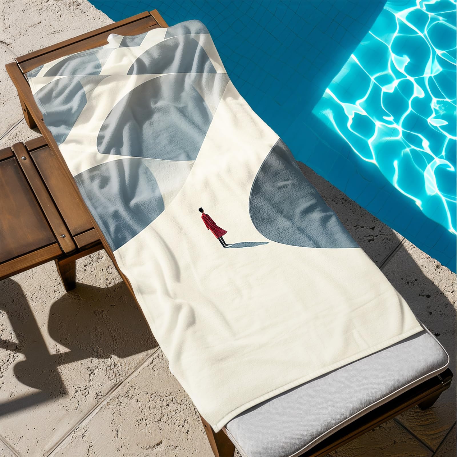 Generisch XXL Strandtuch Microfaser 180 X 90 Weiße Wüste Rote Menschen