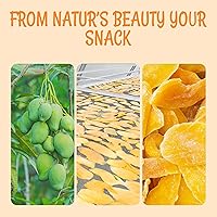 Vista 6 de Oh! Nuts Mango seco – 1 libra – Rebanadas de frutas secas – Menos azúcar añadido – Bocados de frutas deshidratados – Empaquetado en bolsa de cierre