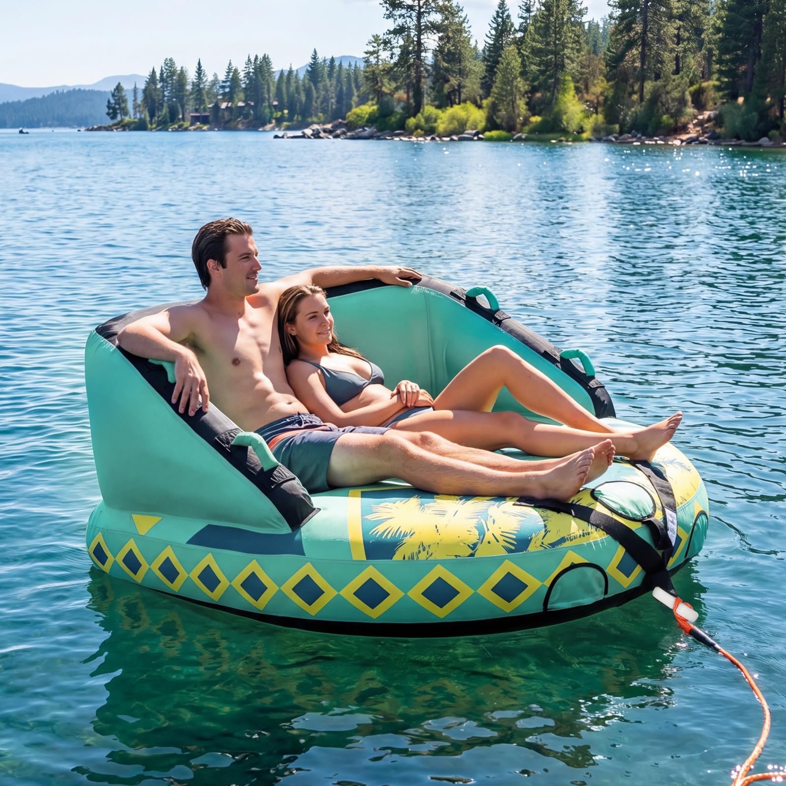 SMOOL Schleppreifen aufblasbar Towable Tube Nylon PVC 1-3 Personen