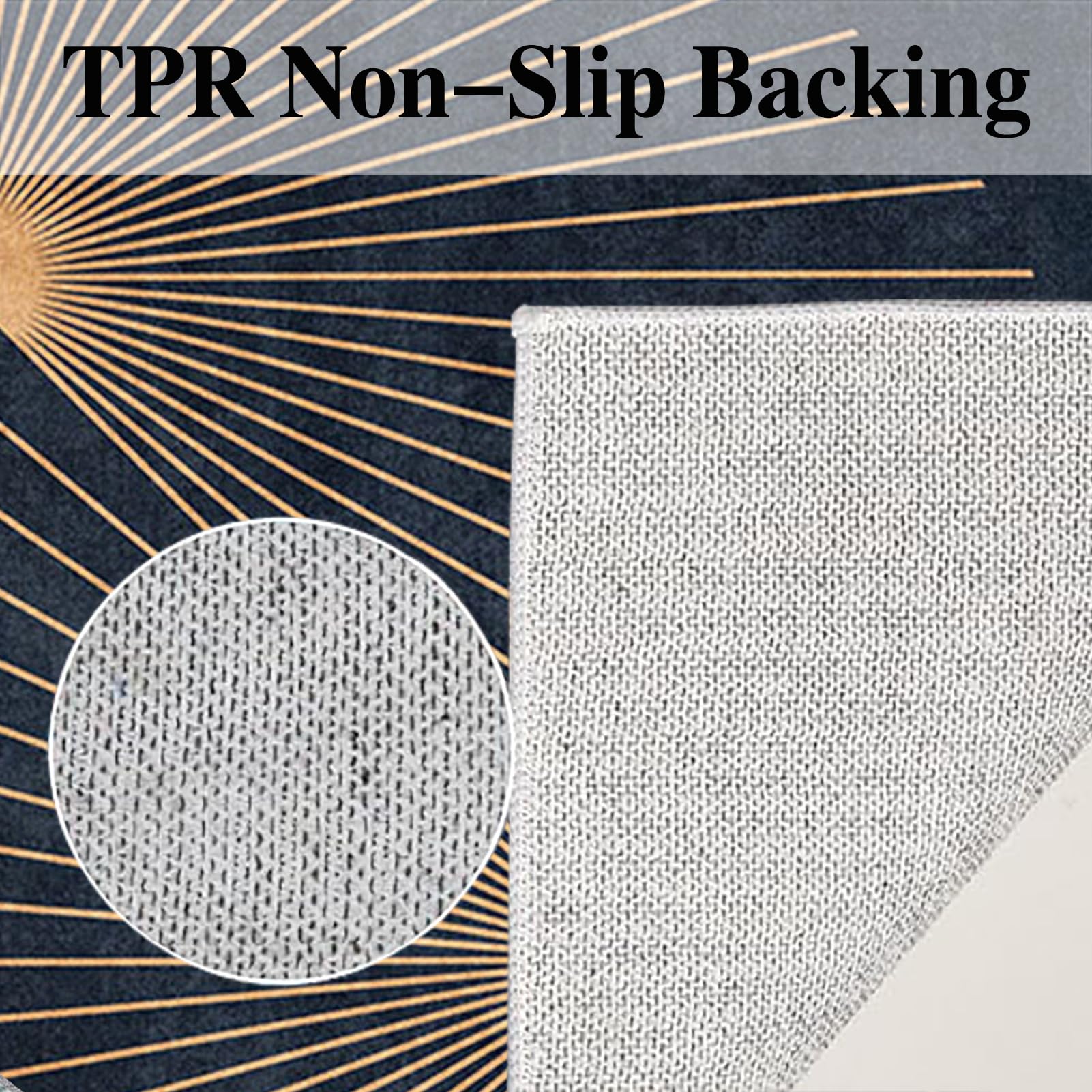Sedia Ufficio Tappeto Rotondo Gaming Pavimento Tappetino di Protectors Pavimenti per Parquet Piastrelle Tappeto Salvapavimento Tappetino Tappetino Rotondo per Pavimento Multiuso 90 cm