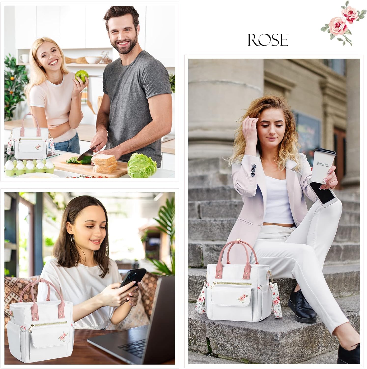 Hihealer Borsa per il pranzo da donna 2024, per donne, bambini