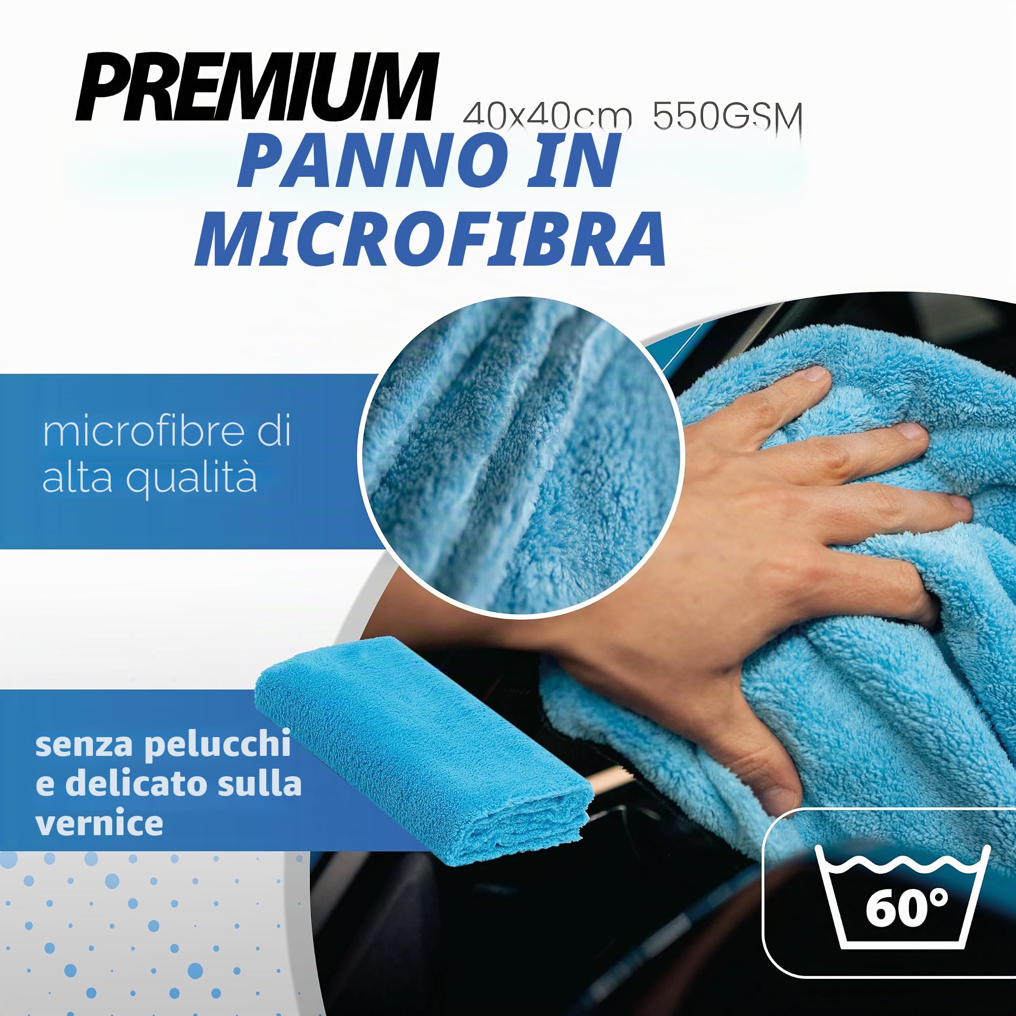 Pacchetto da 5 pezzi per sigillatura del vetro - Soft99 Glaco DX 110 ml sigillante + Soft99 Glaco Glass Compound Roll On 100 ml - Politore per vetro + detergente per vetri 100 ml, panno lucidante