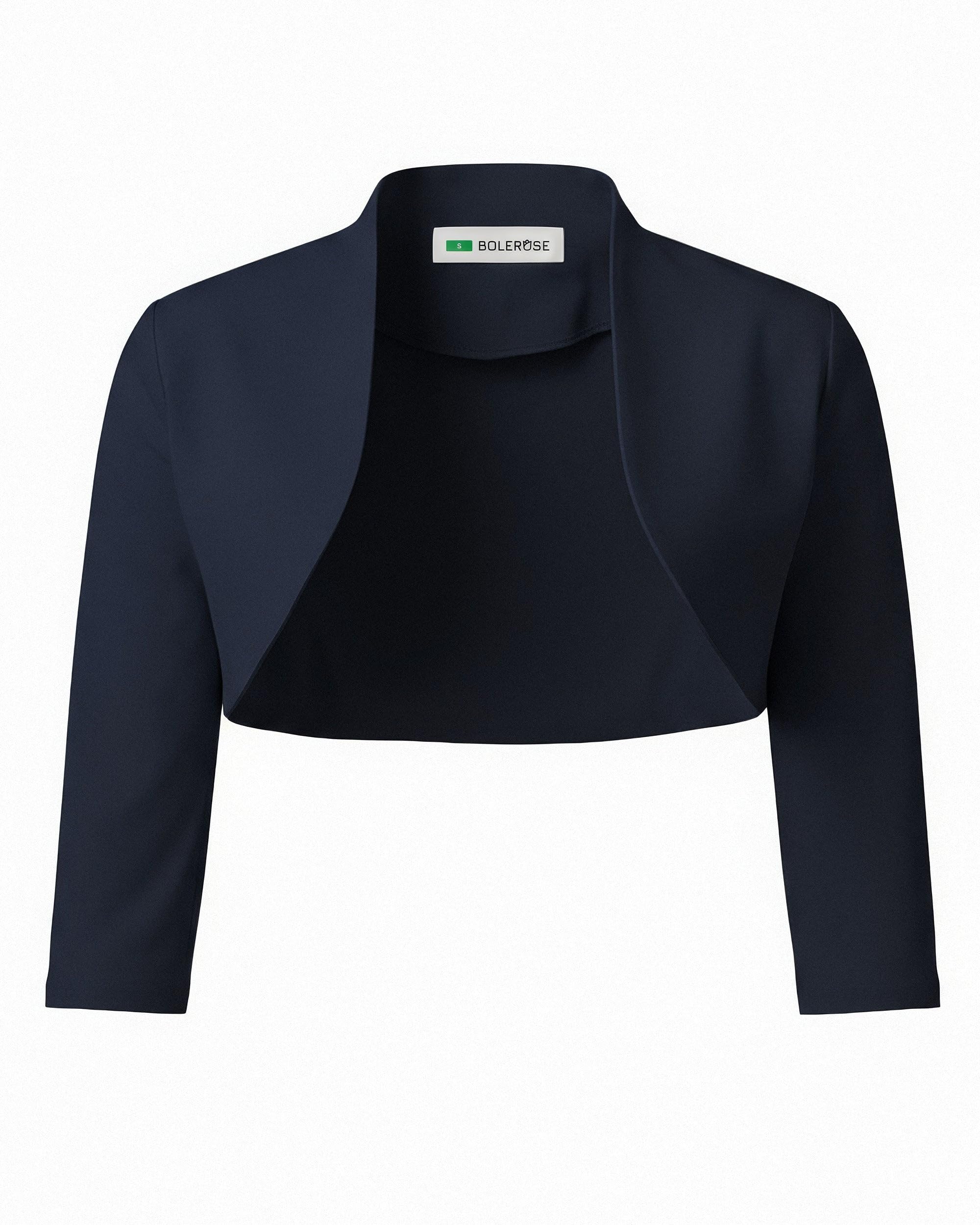 Amazon.com: BOLEROSE Tailored 3/4 Sleeve Formal Bolero Shrug