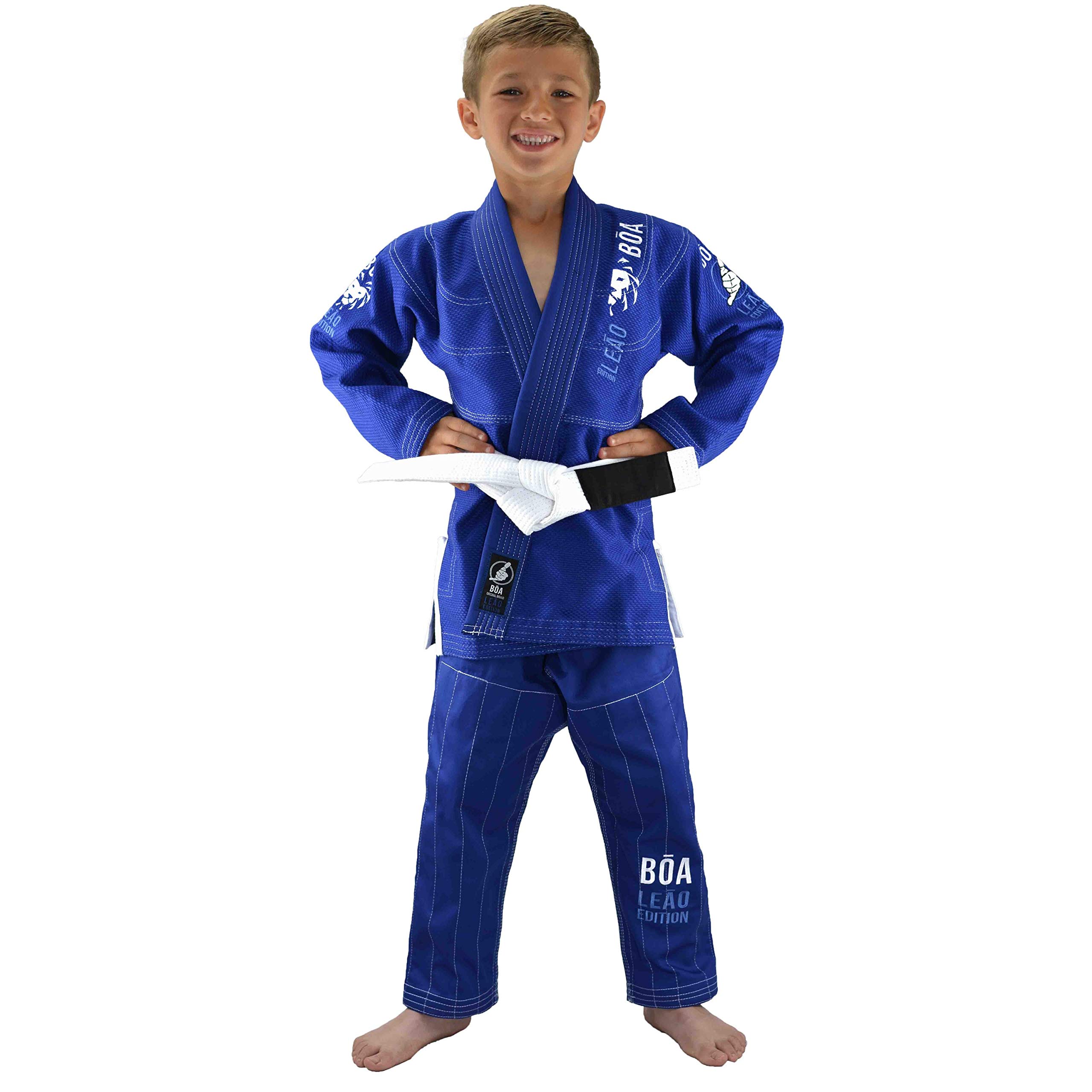 BJJ GI leão 2.0, Kimonos (Brazilian Jiu Jitsu) Niños M5/150 Azul