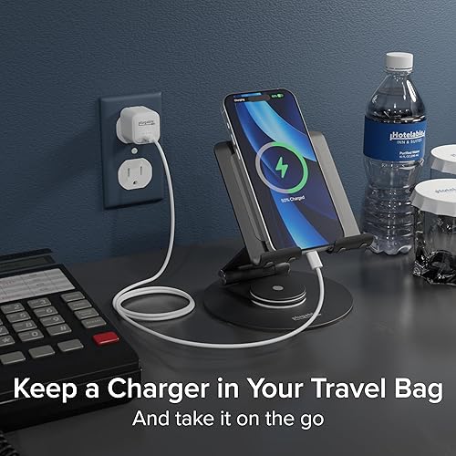 Miniatura 9 de Plugable Cargador GaN USB-C de 30 W - Compatible con MagSafe, carga rápida para iPhone, iPad, Galaxy y dispositivos USB-C - Implementación de TI,