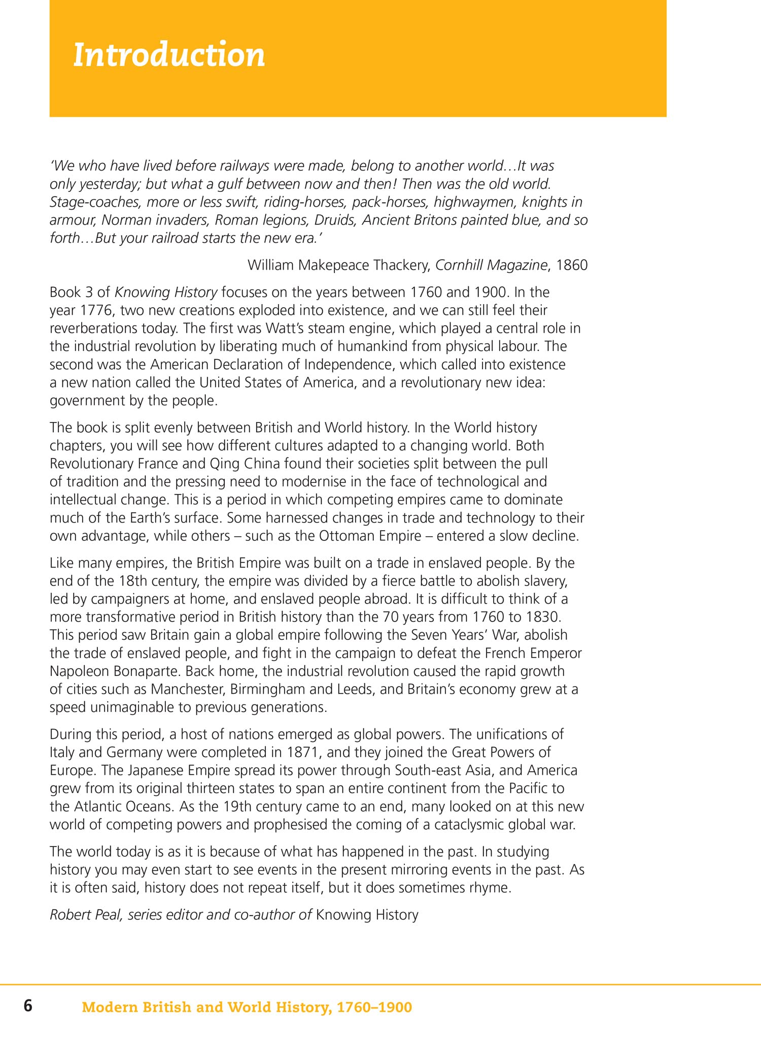 Modern British and World History 1760-1900