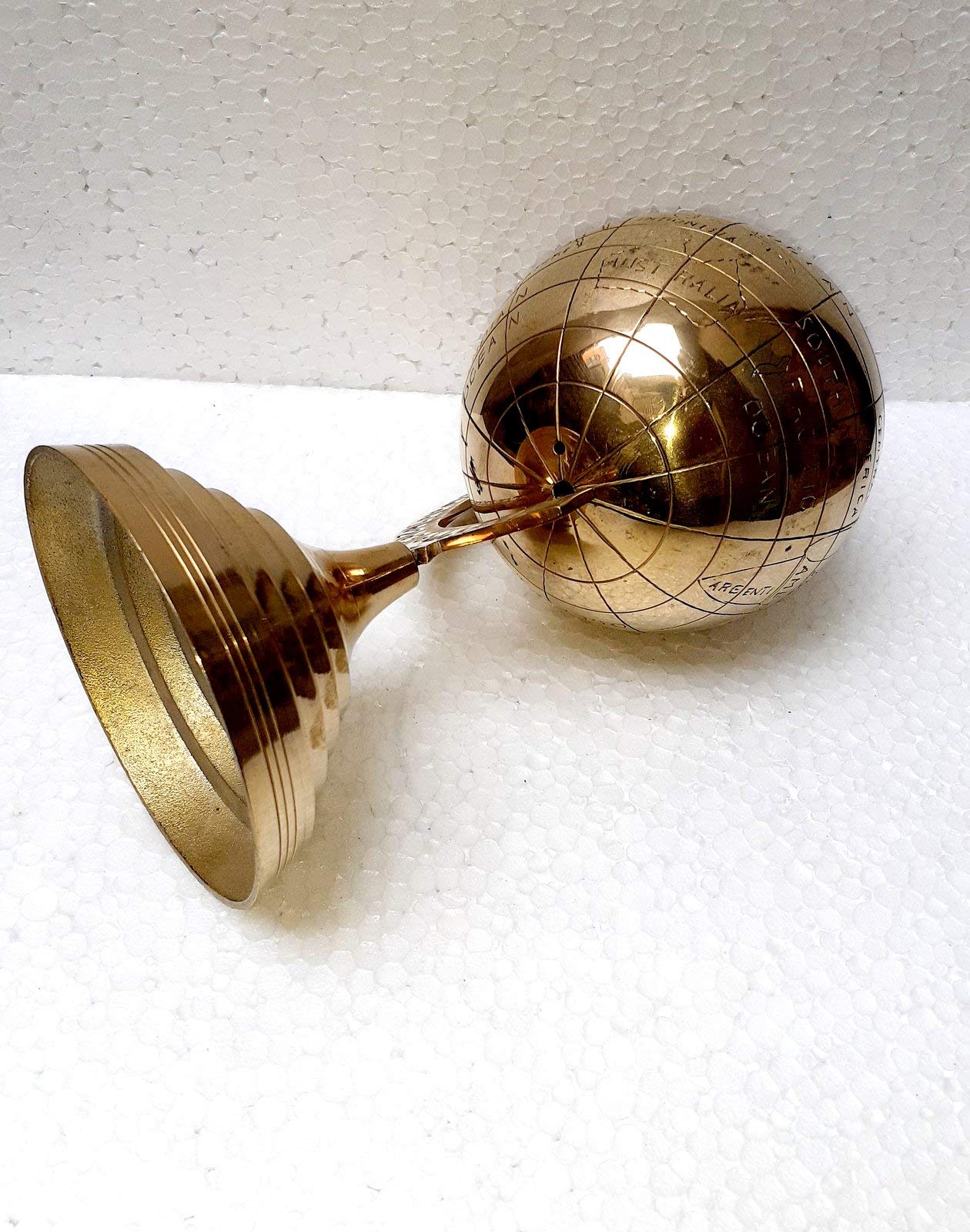 Chazcool Globo Terráqueo Vintage, 10cm Globo Terráqueo Decoracion de