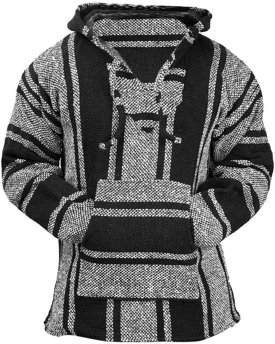 Classic Mexican Baja Hoodie Sweater Pullover