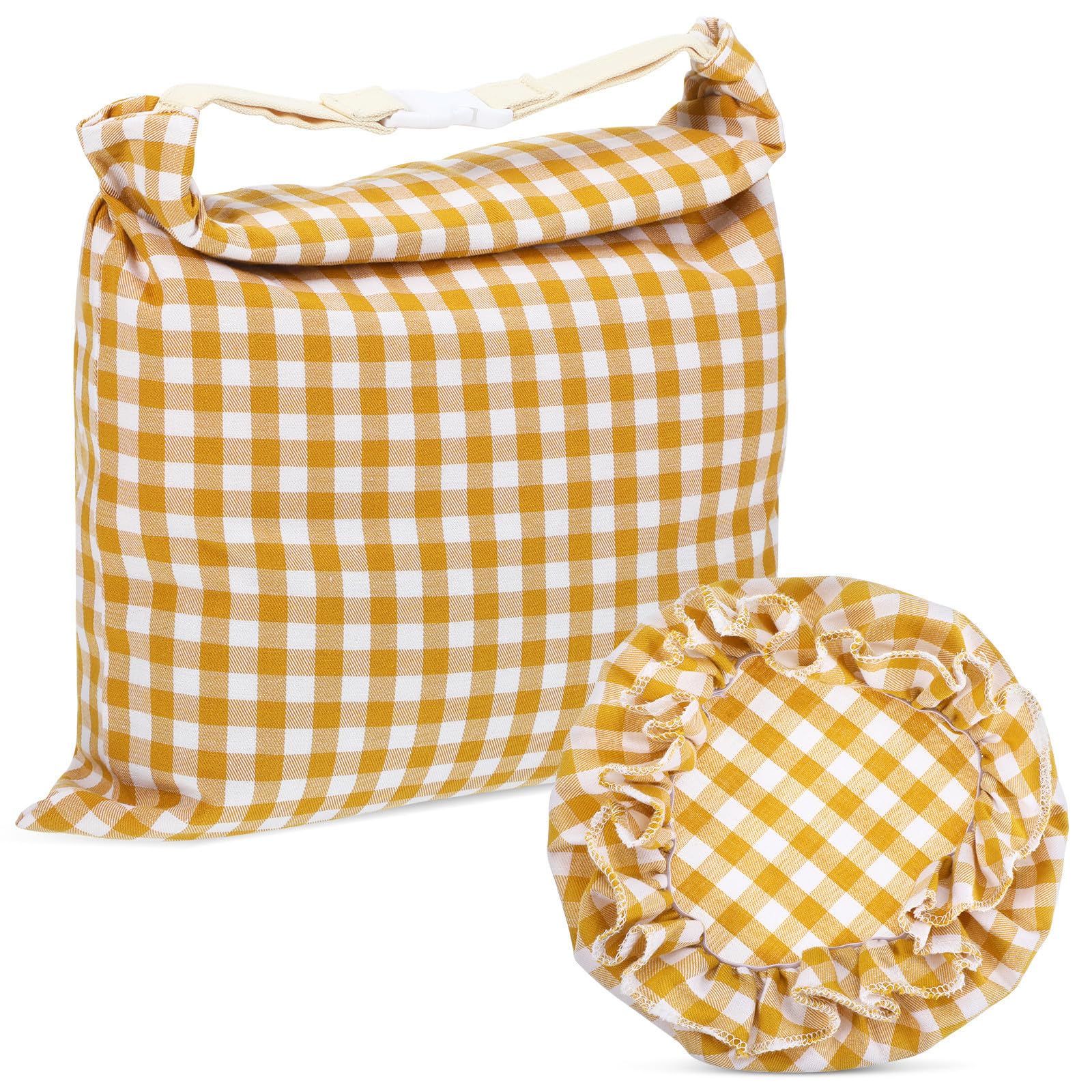 Bolsas de pan de masa madre para una cocina sostenible con juego de tapas de lino Angoily