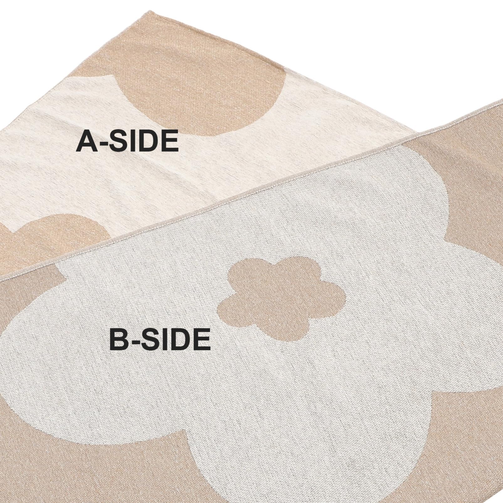 ibasenice Couverture de Canapé Beige en Fil Chenille, Légère et Résistante