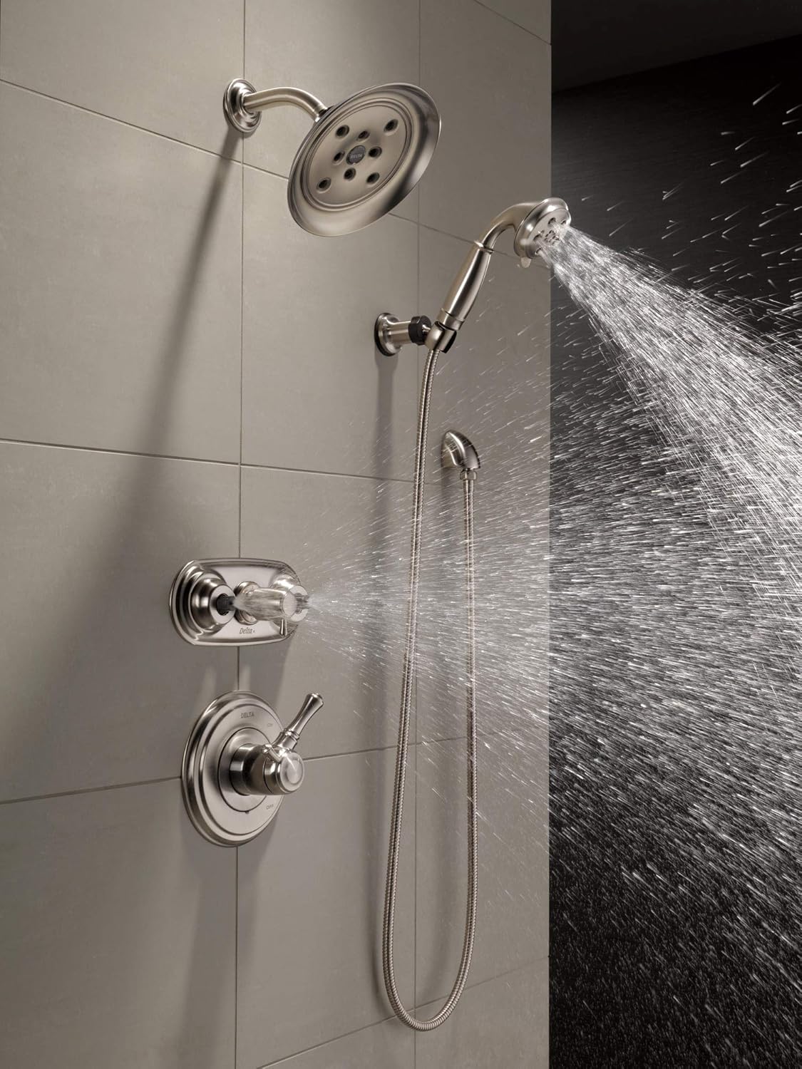 Delta Faucet Wall Supply Elbow for Hand Held Shower Brushed Nickel, Wall Union Water Supply, Wall Elbow for Hand Shower, Brushed Nickel Shower Wall Union, Stainless 556-SS