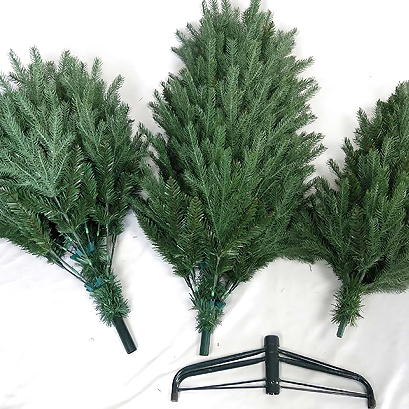 Alberi di Natale Artificiali con Supporto in Metallo Albero di Natale Slim 120/150/180/210/240/270/300cm Materiale in PVC e PE Per Uso Domestico e Commerciale(120cm/47.2")