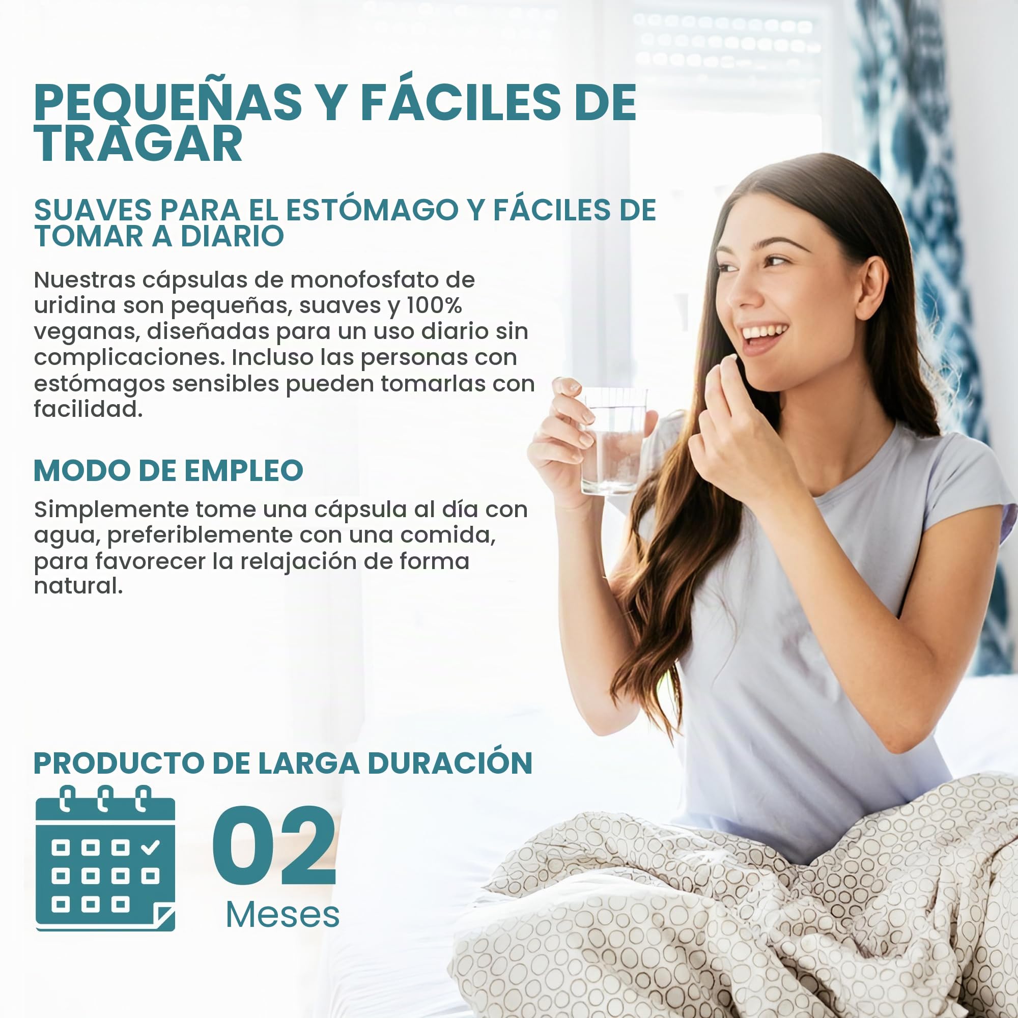 Uridina Monofosfato | 250 mg | 60 Cápsulas Veganas | Apoyo a altas dosis de cerebro, memoria y sistema nervioso | Suministro de 2 meses | GMP & Probado por Laboratorio Independiente