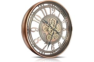 DORBOKER Moving Gear Wall Clock - A Symphony of Time