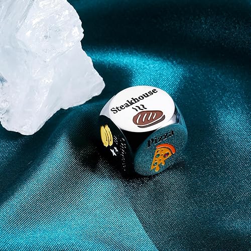 Miniatura 2 de Regalos para parejas para novia, novio, citas, decisión de comida, regalos para decidir, un año 11 Año aniversario de plata para marido, esposa, San