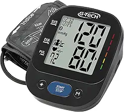 G-Tech Aparelho de Pressão Digital Automático de Braço BPLA850BT, Preta