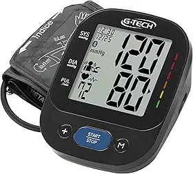 G-Tech Aparelho de Pressão Digital Automático de Braço BPLA850BT, Preta
