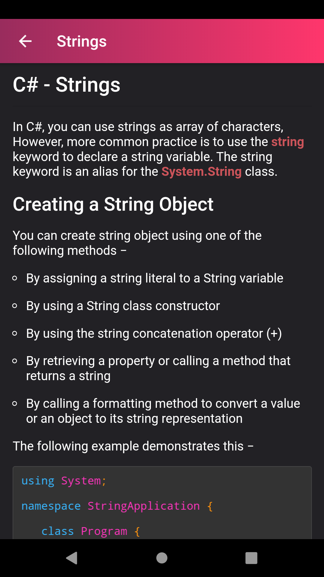 Learn C# Programming complete guide - App on Amazon Appstore