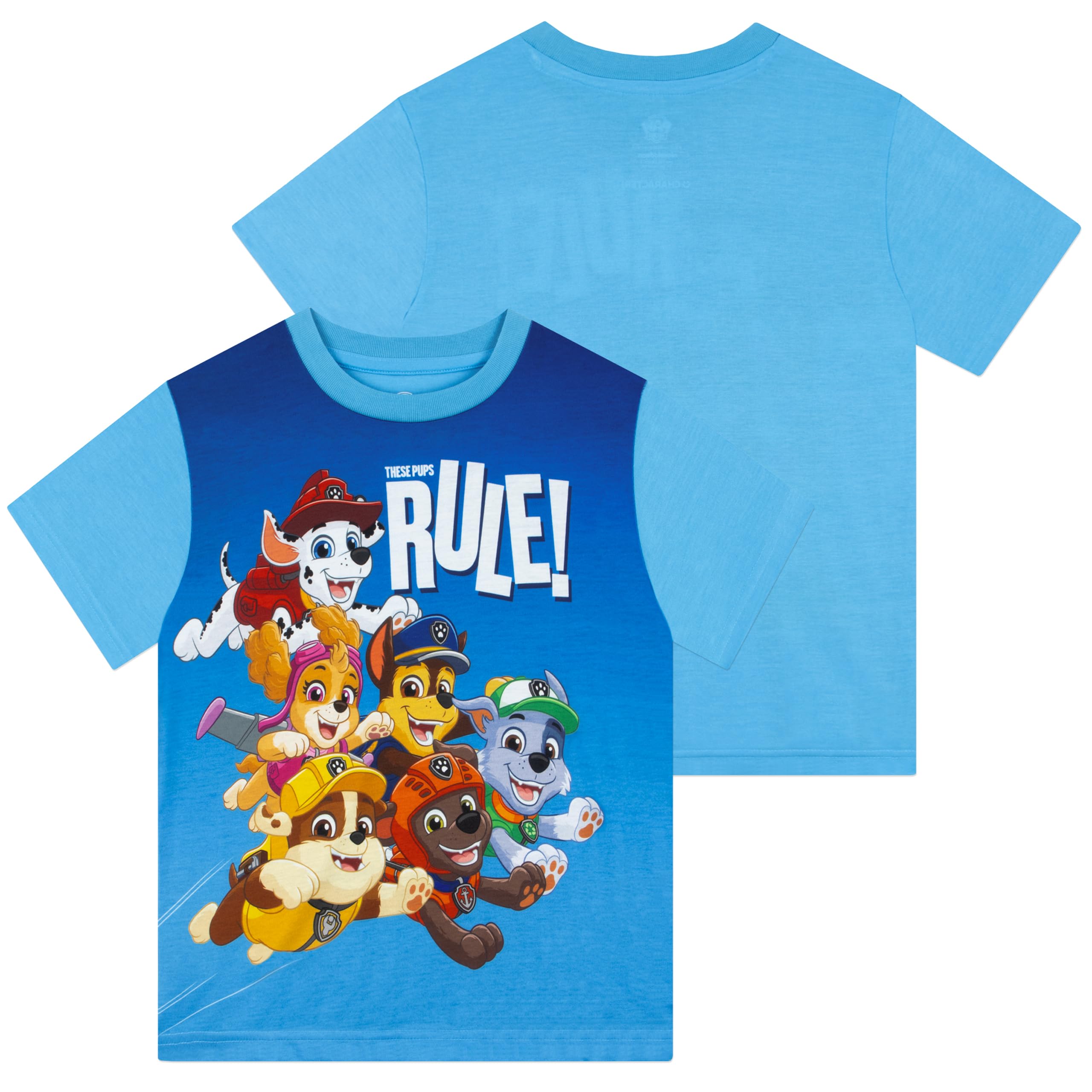 PAW Patrol Piżama, Piżamowy Chłopięca Z Marshallem I Chasem, Letnia Piżama Z Krótkim Rękawem, Zestaw Piżamowy Dla Chłopców