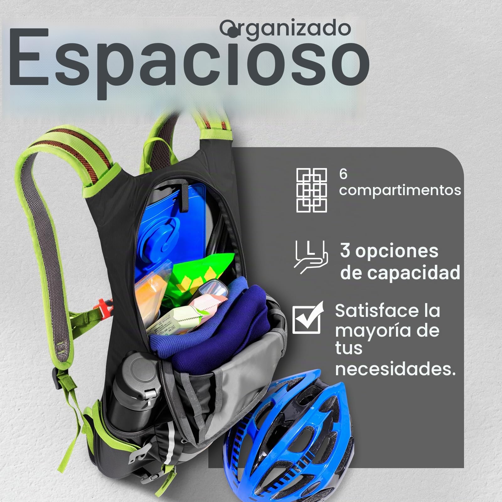 SPGOOD Mochila para bicicleta de 20L/25L/30L (9 colores), impermeable, ultraligera, para hombre y mujer, multifuncional, con protector de lluvia y cubierta para casco, mochila MTB, mochila de montaña