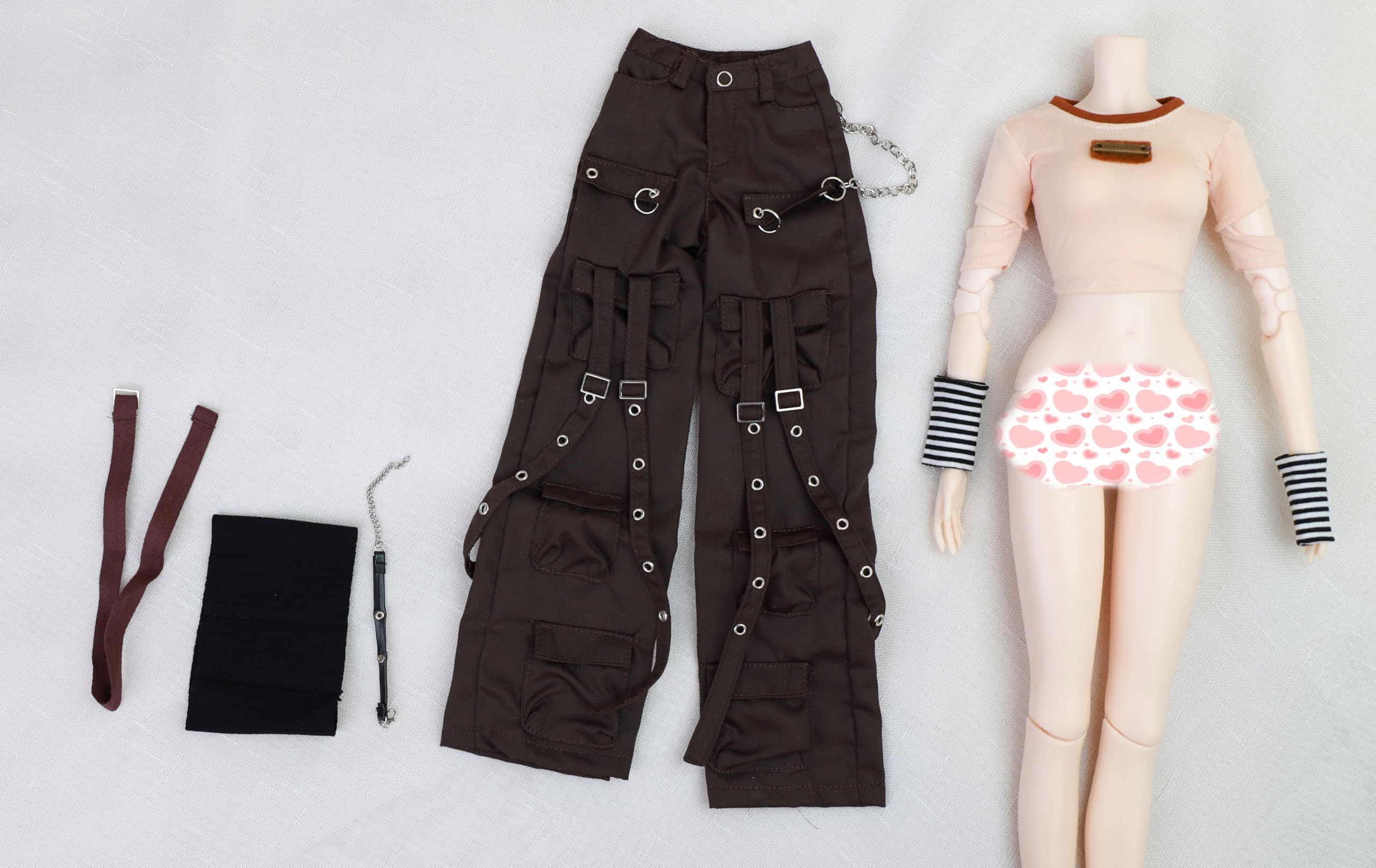 AMITD BJD Doll 1/3 - Ropa de muñeca femenina, estilo deportivo para muñeca de 22 pulgadas de alto (ropa Only, no Doll's Body, Wig, Zapatos, etc. and Other Accessories)