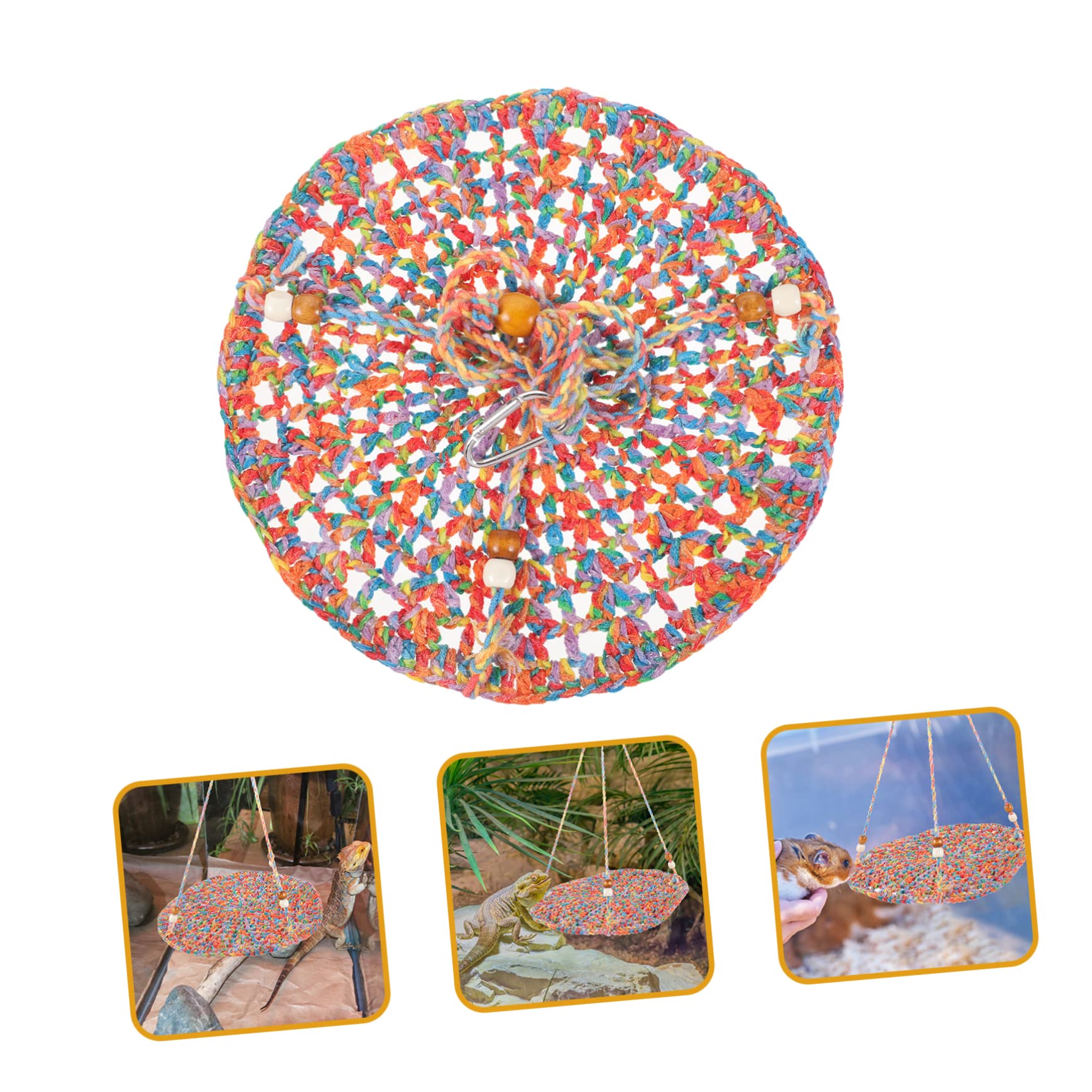 Sosoport 2stücke Reptile Hängematte Für Echsen Baumwollbett Für Kletterreptilien Und Kleine Haustiere Praktisches Sommerbett Für Chinchillas Und Bartagamen Mit Einfachem