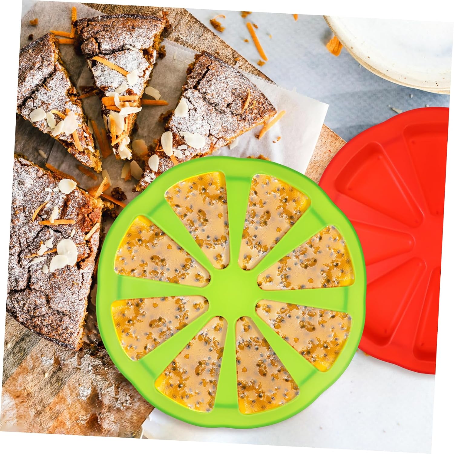 4pcs Silicone Baking Mold Portion Cake Mold Cake Baking Holders Bread Nonstick Pan for