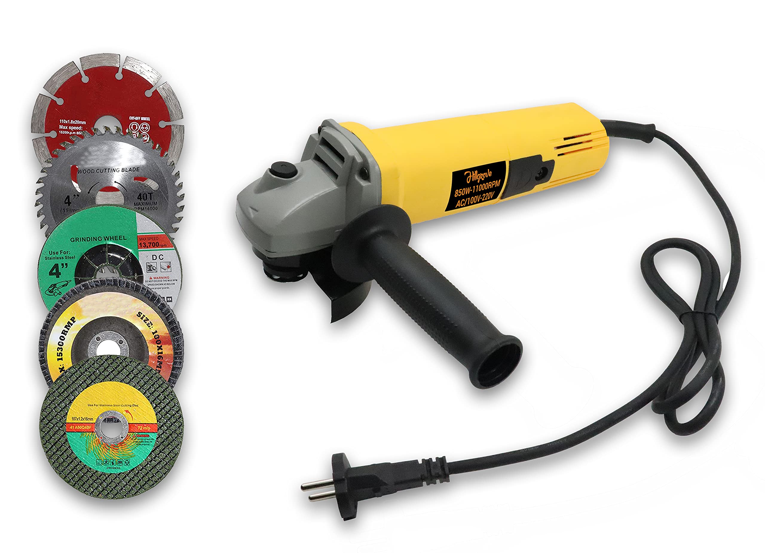 See full amazon price history chart for Hillgrove HG-8015Bb Angle Grinder (100 mm Wheel Diameter) Hillgrove HG-8015Bb Angle Grinder (100 mm Wheel Diameter) (B09FYFHF8N) Amazon Price History, Amazon Price Tracker