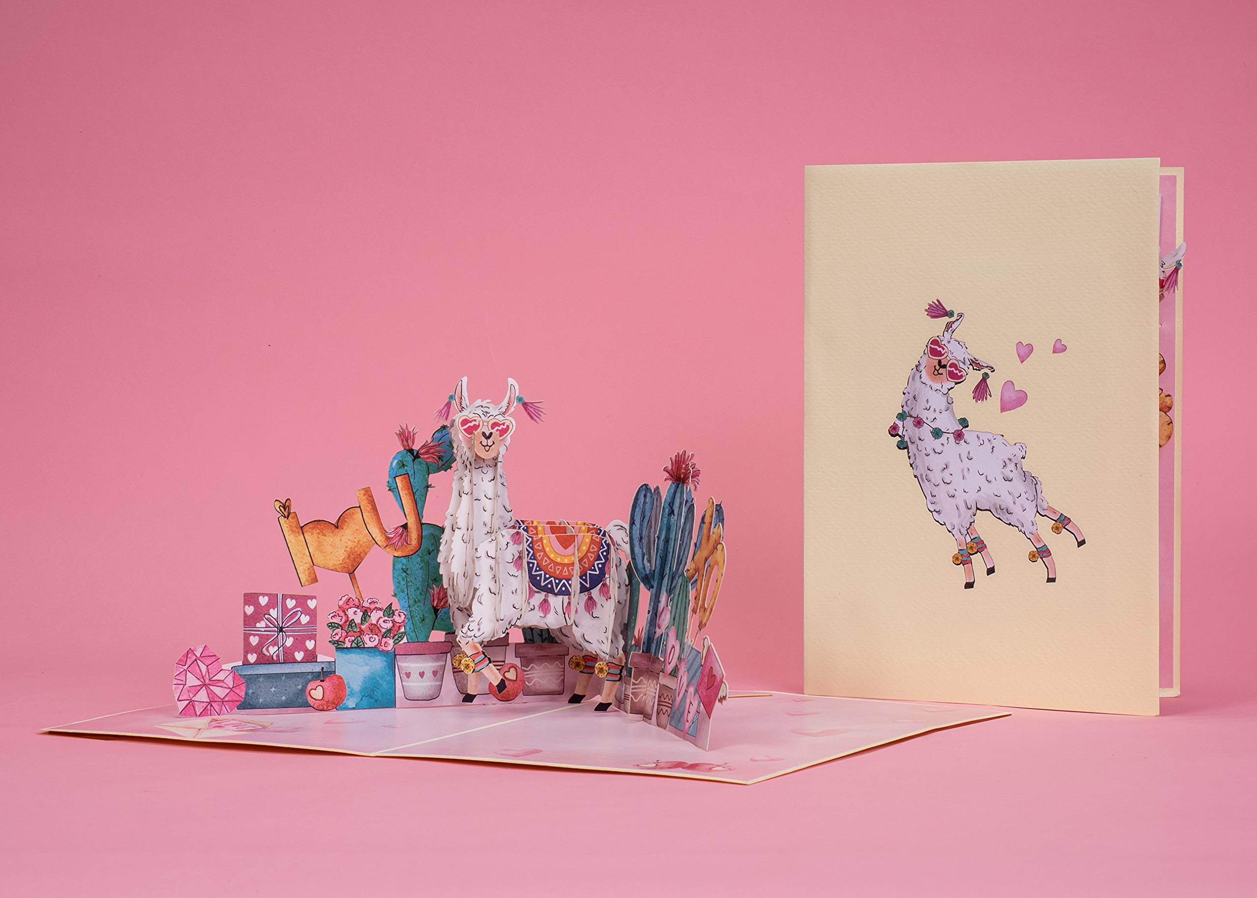 Paper Love Carte Pop-up 3D Faite à La Main Pour La Saint-Valentin