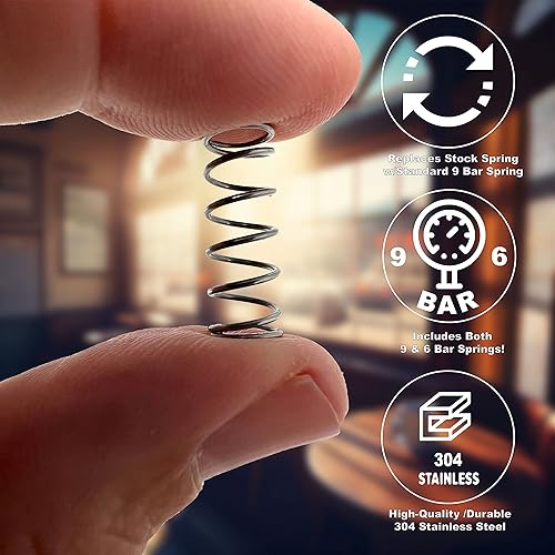 Miniatura 2 de Distro Coffee Labs Modificación de resorte OPV de 9 barras y 6 barras para máquinas de expreso compatible con Gaggia Classic