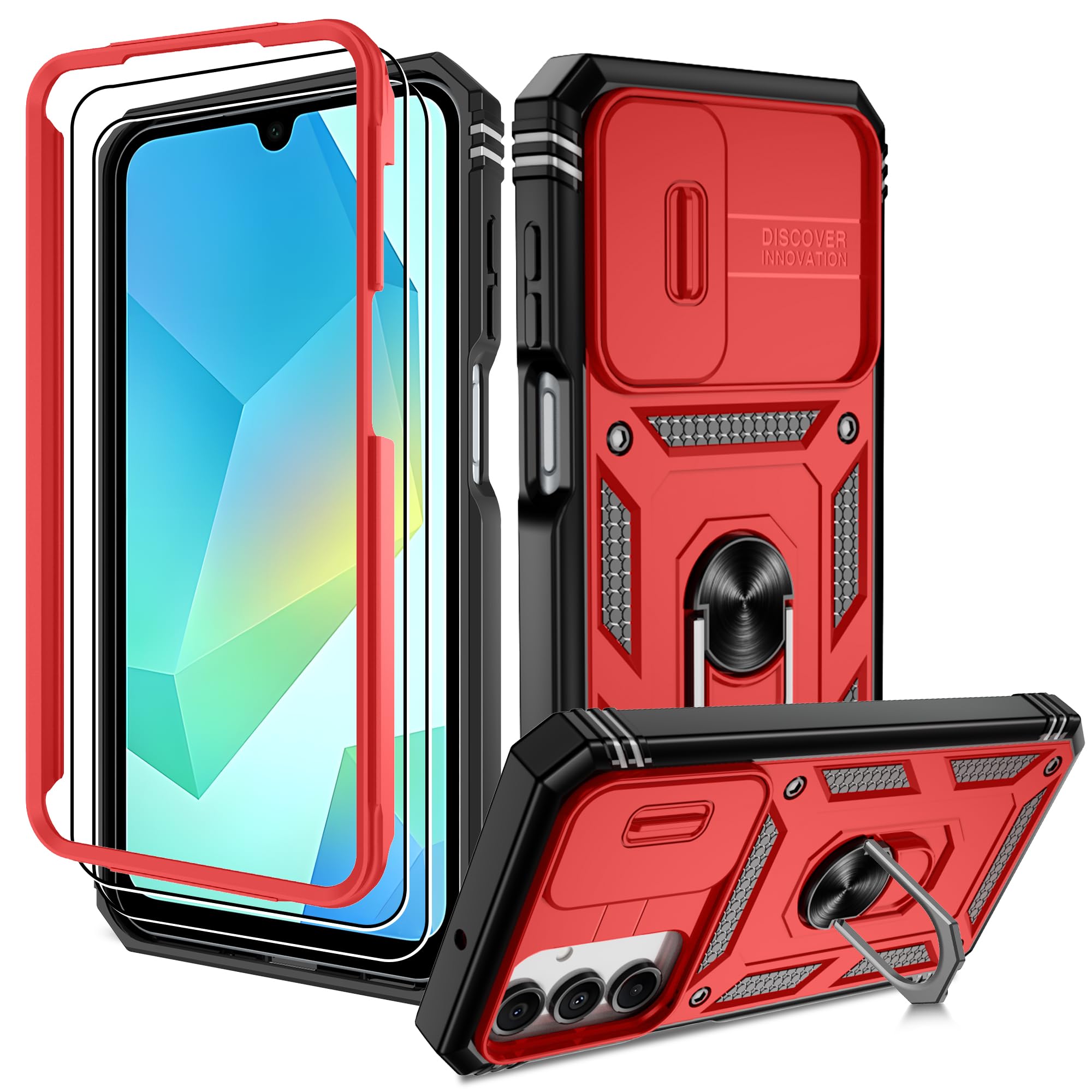 Kompatibel mit Samsung Galaxy Hülle, Eingebetteter Ständer Militärgrad Schutzhülle Handyhülle Starke Stoßfestigkeit Samsung Schutzhülle Samsung Galaxy case Cover