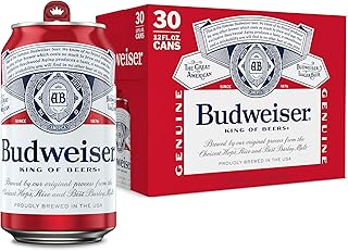 Budweiser Beer, 30 Pack Beer, 12 FL OZ Cans