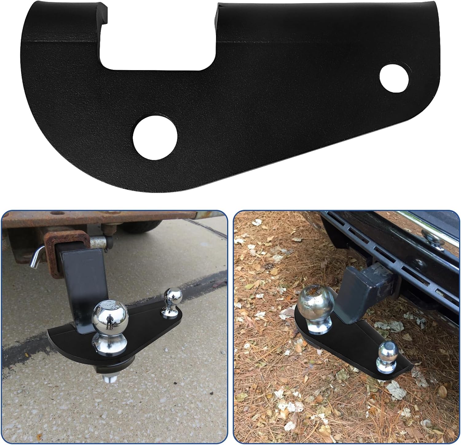 Anti Sway Trailer Hitch Ball Mount Adapter,Camper Trailer RV Friction Hitch Sway Control Adapter, Fit for Class III and Class IV 2" Square Ball Mounts, Replace Part#26003