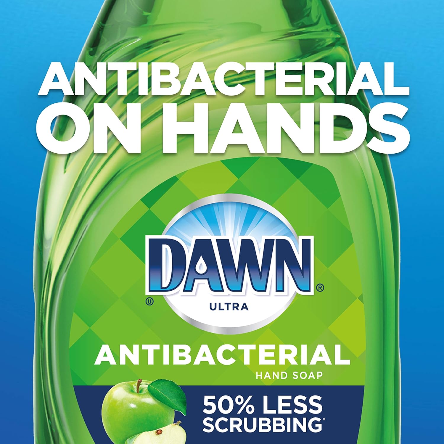 Dawn Dish Soap Antibacterial Dishwashing Liquid + Non-Scratch Sponges for Dishes, Apple Blossom Scent, Includes 4x19.4 oz + 2 Sponges (Packaging May Vary) : Health & Household