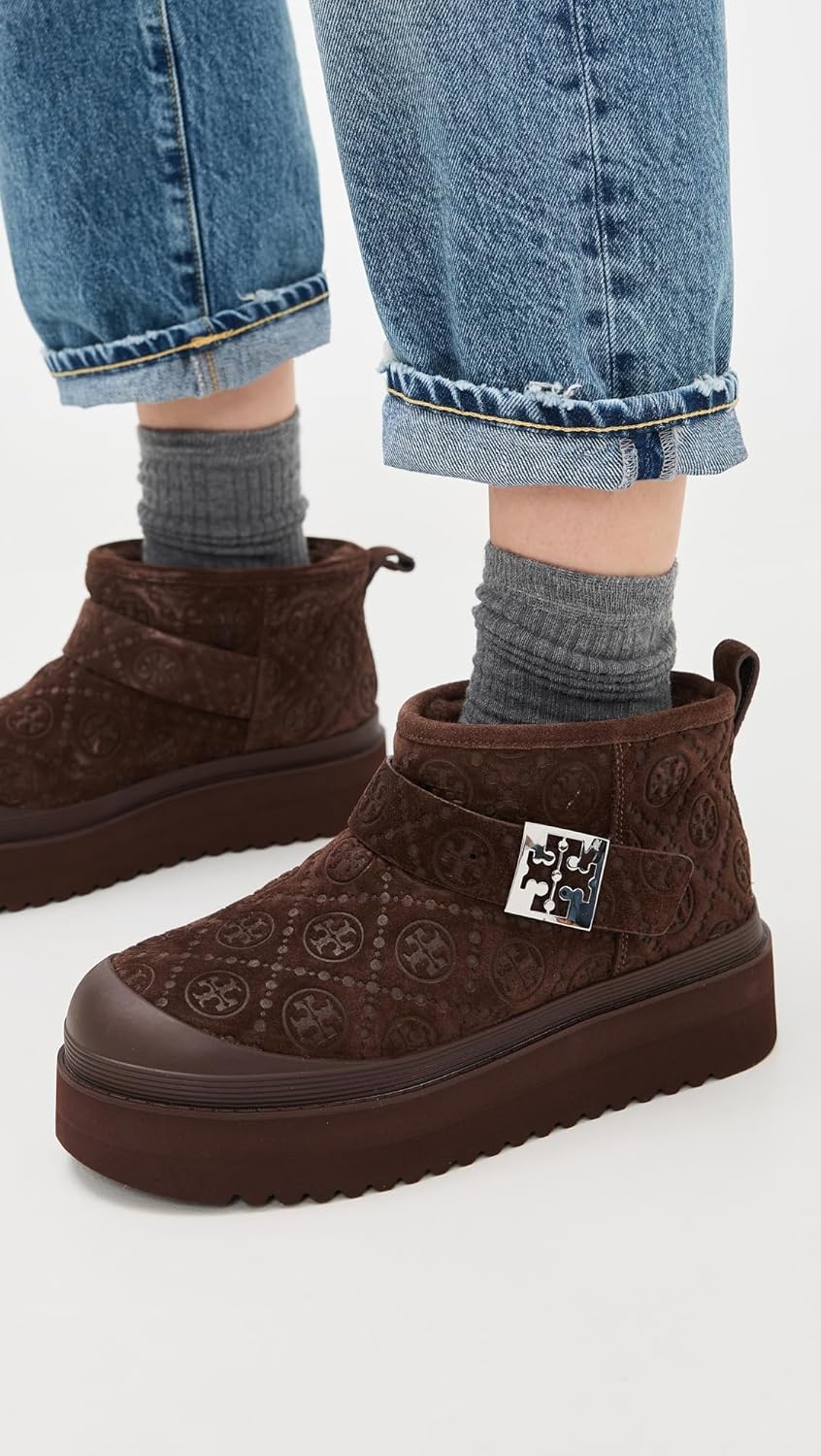 Tory Burch Women's Mellow Shearling Platform Boots - Image 2