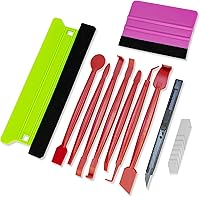 Vista 8 de Kit de envoltura de vinilo para coche con herramientas de aplicación de película de tinte de ventana, escobilla de recorte de borde de 9 mm