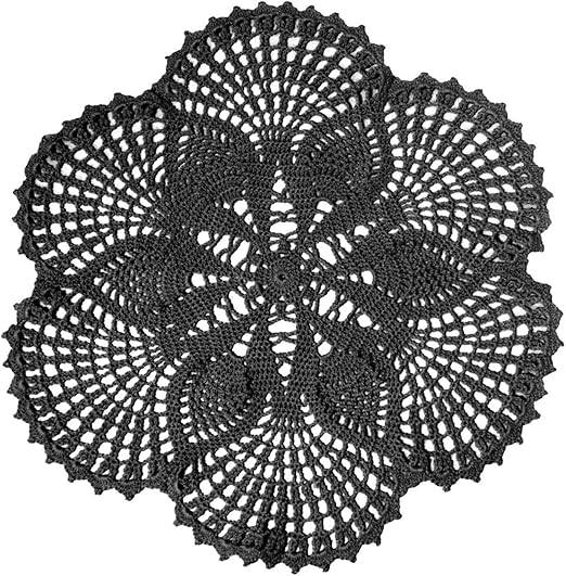 BOMHCS Handmade Crochet Lace Doily 15 inches to 17 inches