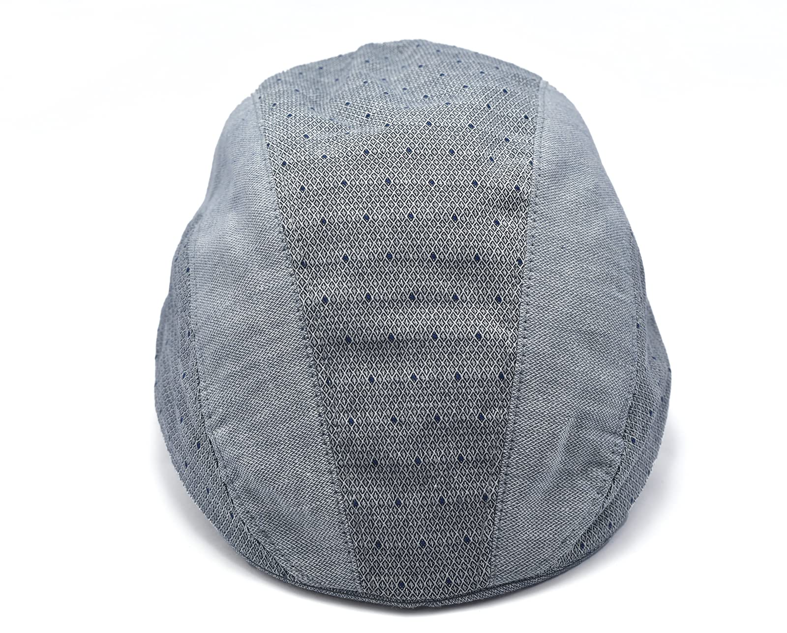 Bonnet d'été à motif pointillé gris avec structure 5 bandes