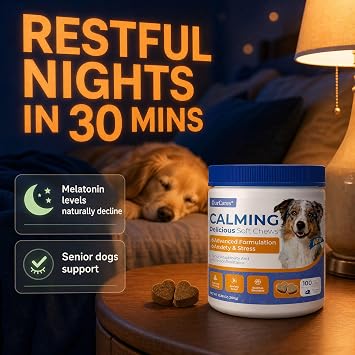 Calming Chews for Dogs Melatonin Anxiety Trial Pack 15 Ct Chicken