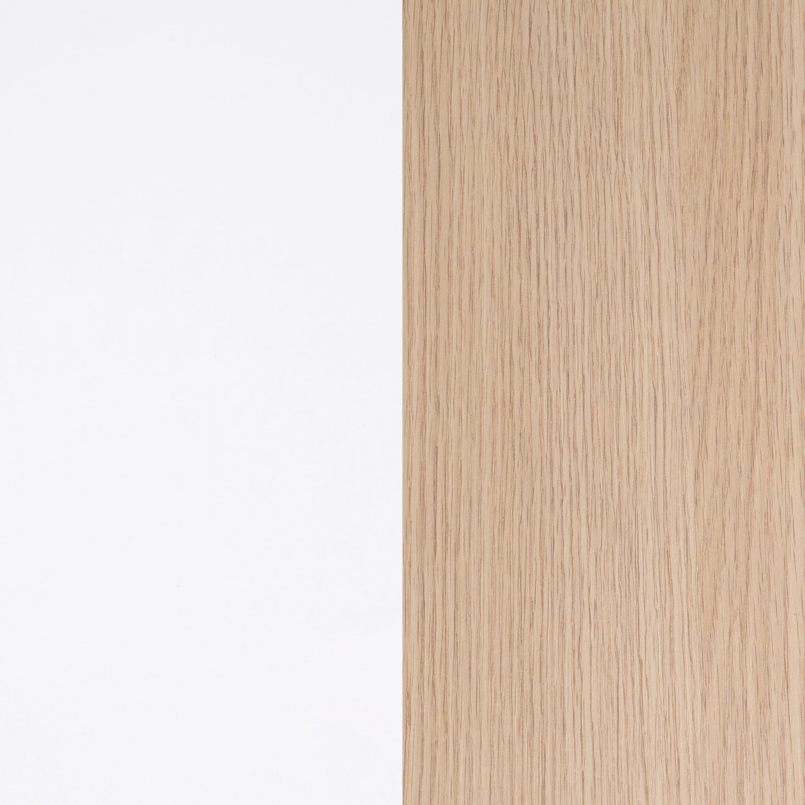 duehome | Armario Vestidor, Armario 2 Barras, 4 Baldas y 1 Cajón, Vestidor Reversible, Modelo Aura, Acabado en Blanco Artik y Roble, Medidas: 158 cm (Ancho) x 187 cm (Alto) x 40 cm (Fondo)