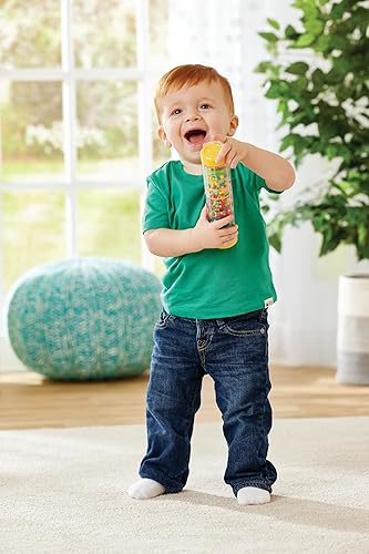 Miniatura 5 de Kidoozie Peaceful Rainmaker - Agita, rueda y voltea! - Juguete de cuentas de varios niveles con sonidos relajantes de gotas de lluvia y colores en