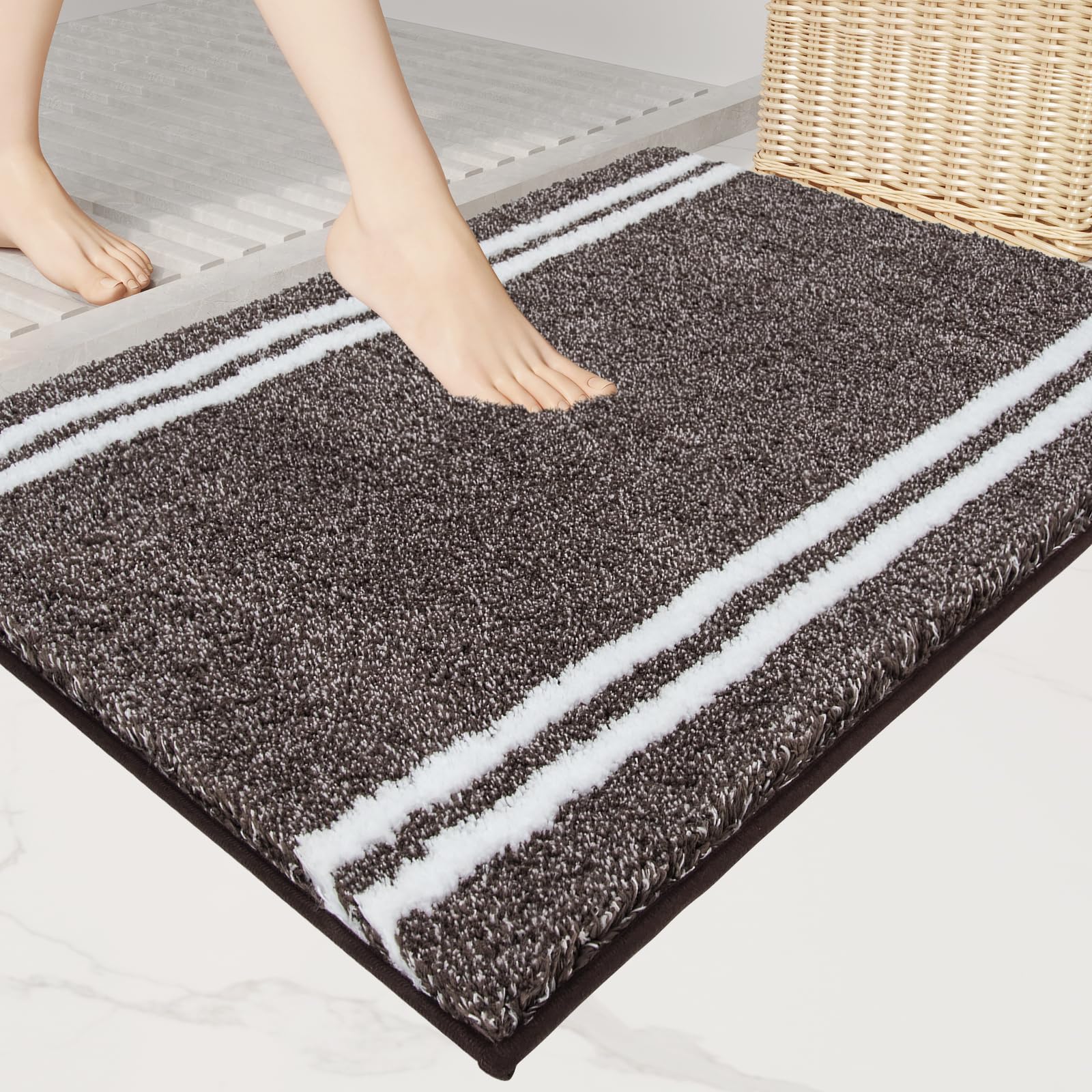 Amazon.com: PURRUGS Non-Slip Bathroom Rug 20