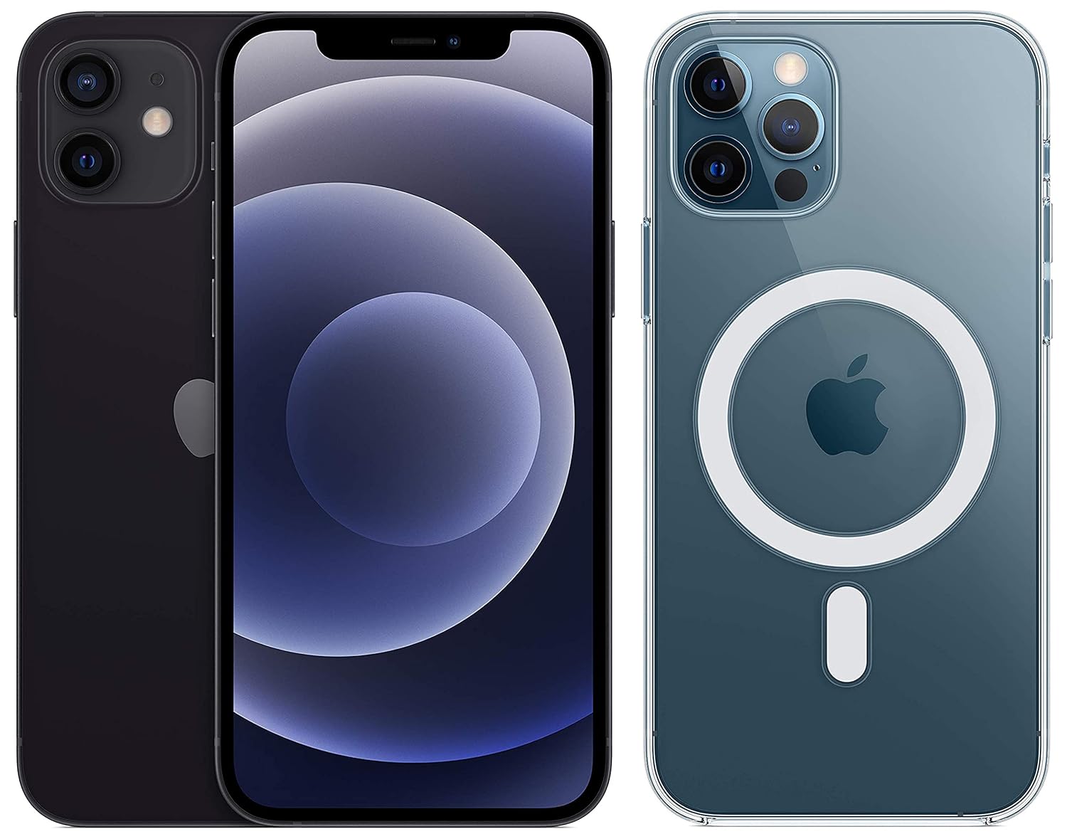 New Apple Iphone 12 128gb Black With Apple Clear Case With Magsafe For Iphone 12 12 Pro Amazon In Electronics